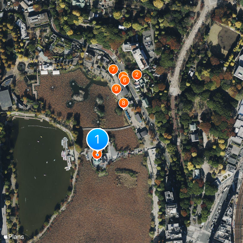 Ueno Imperial Grant Park Map