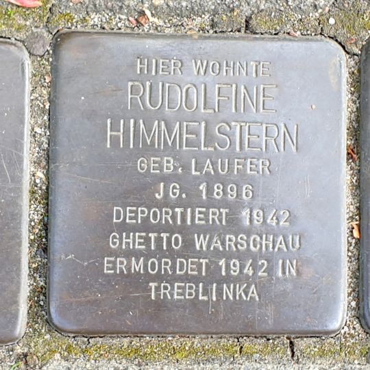 Stolperstein à la mémoire de Abraham Himmelstern