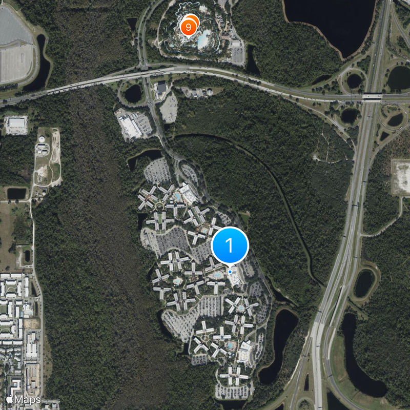 Disney's All-Star Music Resort Map