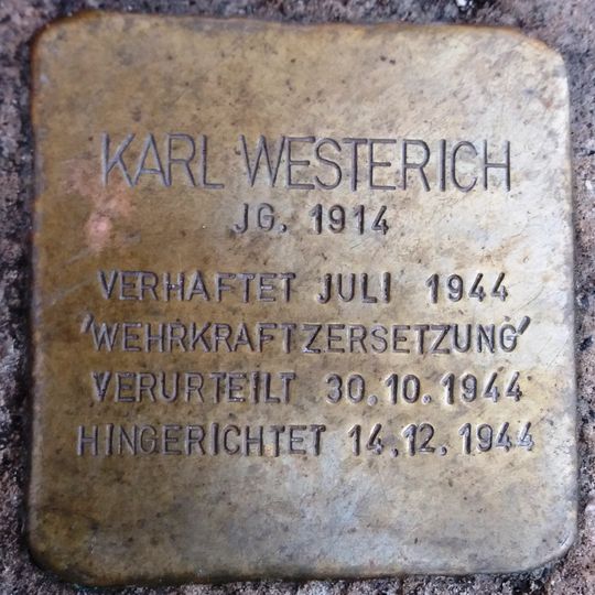 Stolperstein für Karl Westerich