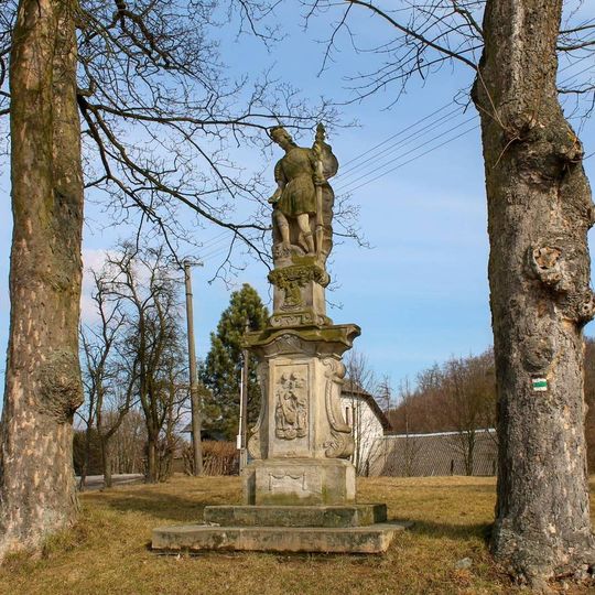 Socha svatého Floriána v Rohli u kostela