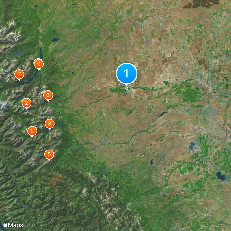Blackfeet Indian Reservation Map