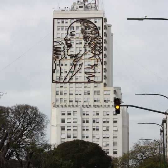 Murales de Eva Perón del Edificio del Ministerio de Obras Públicas