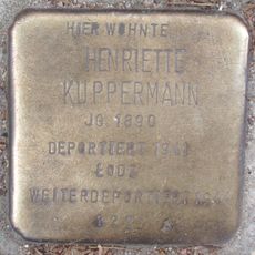 Stolperstein dedicated to Henriette Kuppermann