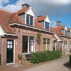 't Rooie Dorp: woningblok van twee arbeiderswoningen
