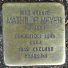 Stolperstein dedicated to Mathilde Meyer