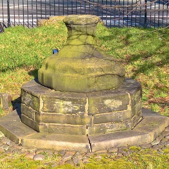 Market Cross And Stocks In Garden Of Burnley College Of Adult Education Centre