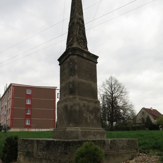 Holy Trinity column in Libuň