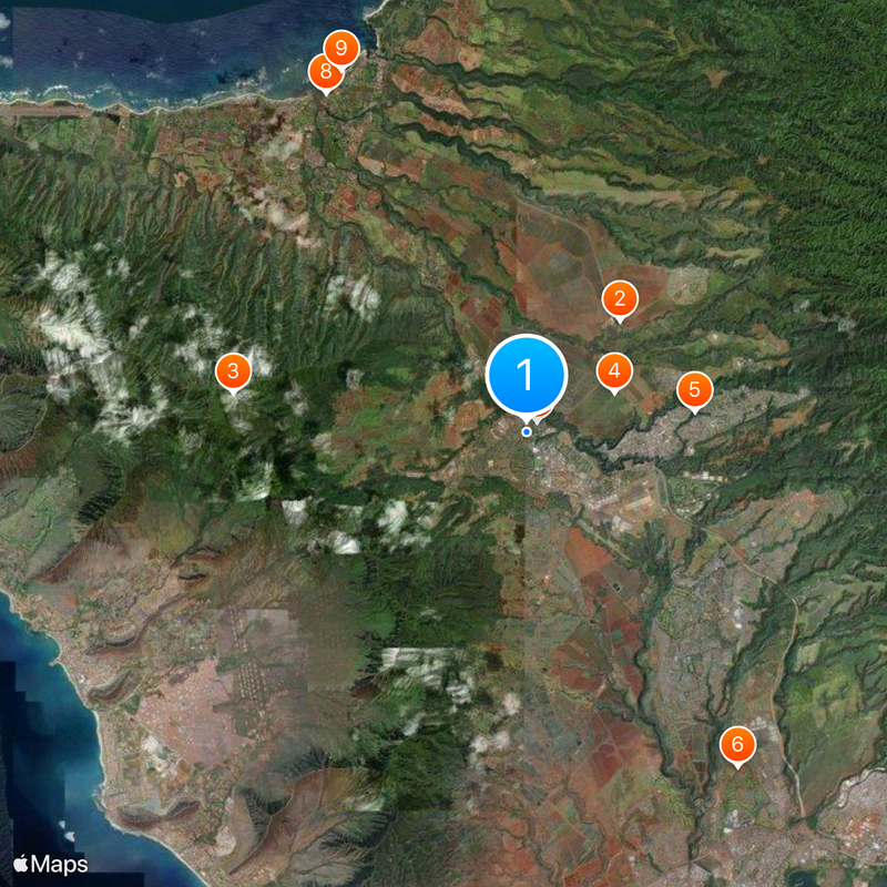 Schofield Barracks Map