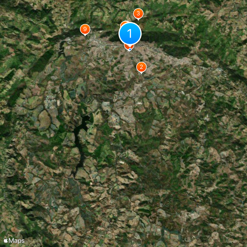 Poços de Caldas Mappa