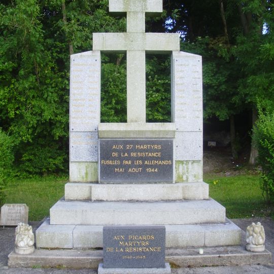 Memorial of the wood of Gentelles
