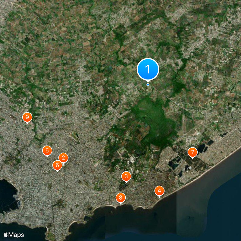 Estadio Campeón del Siglo Map