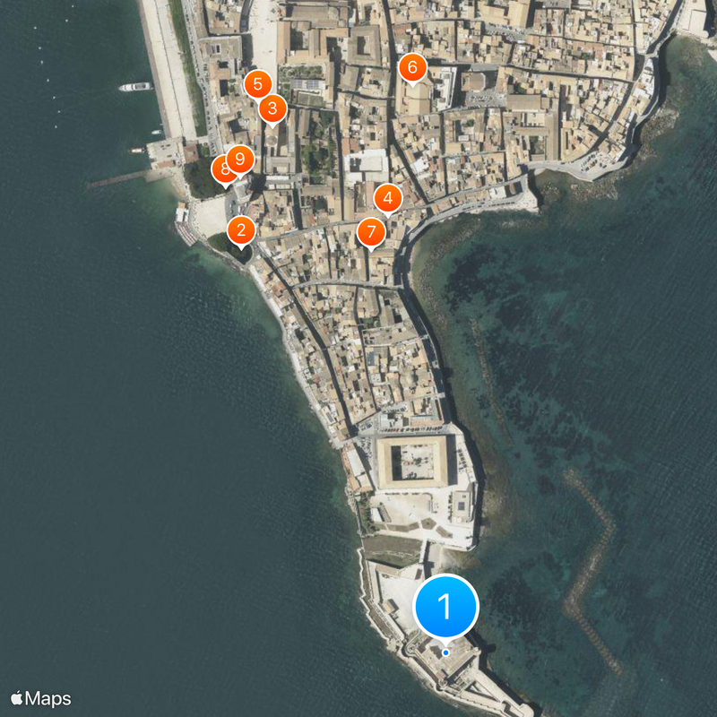 Castello Maniace Mapa