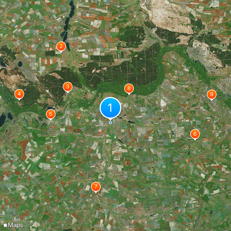 Siversk Map