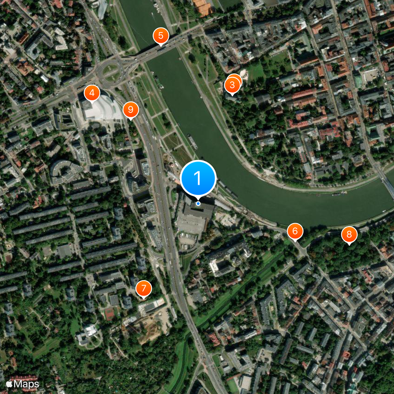 Forum Hotel in Kraków Map