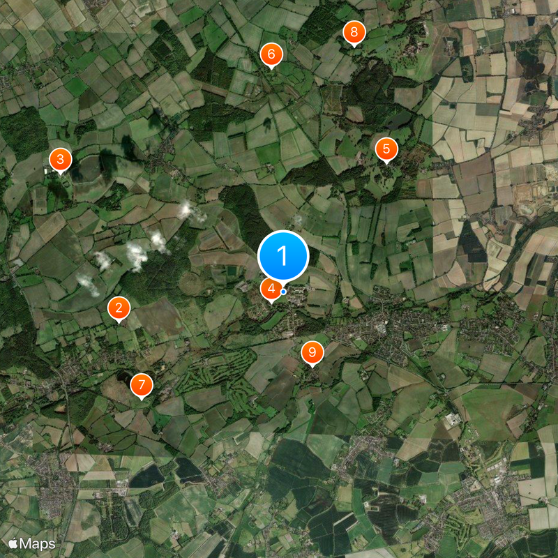 RAF Chicksands Map