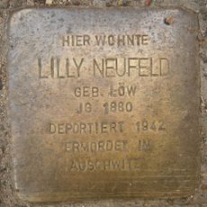Stolperstein dedicated to Lilly Neufeld