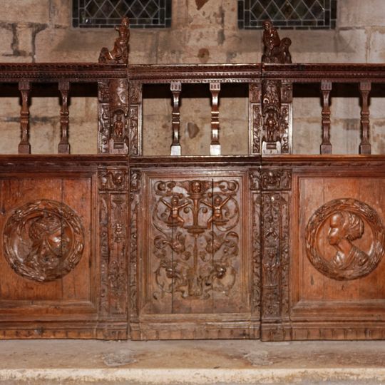 Fence of the St Cyricus and Julitta chapel at Semur-en-Auxois