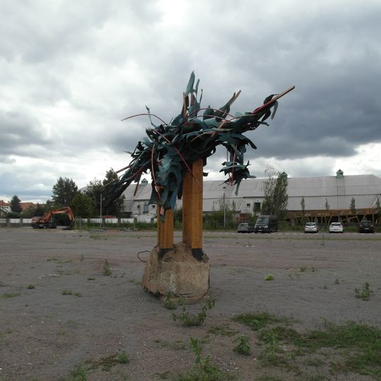 Blech-Schrott-Skulptur