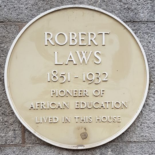 Commemorative plaque to Robert Laws