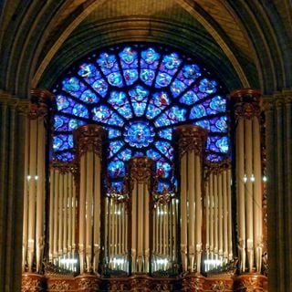 Great organ of Notre-Dame Cathedral in Paris