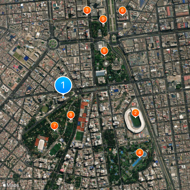 Ministry of Defense of Peru Map