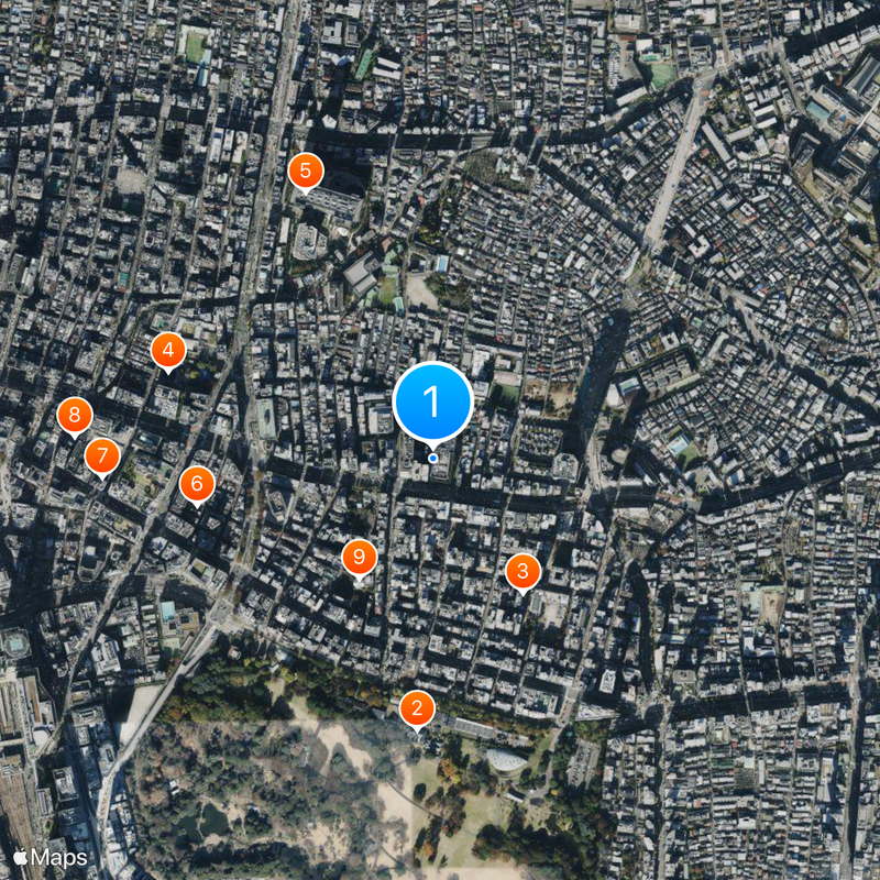 Tokyo Kōsei Nenkin Kaikan Mapa