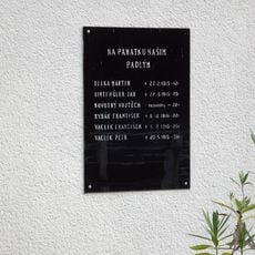 Pamětní deska na padlé