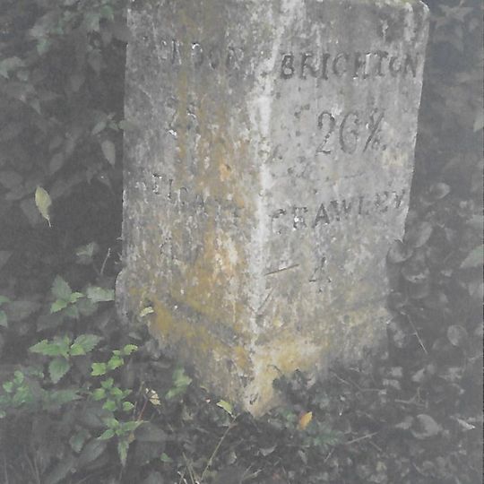 Milestone, 400m N of Black Horse,  Hookwood