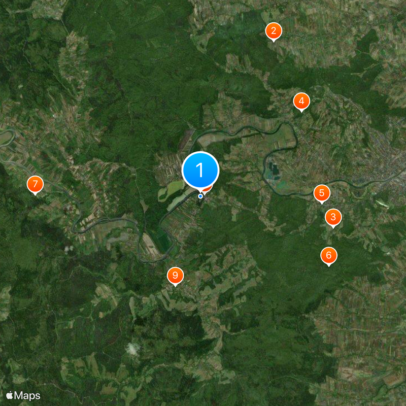 Krasiczyn Castle Map