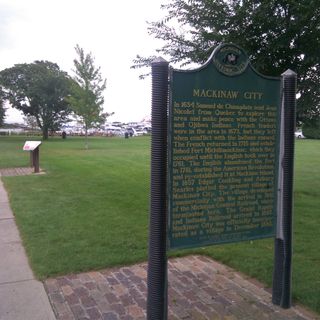 Mackinaw City Historical Marker