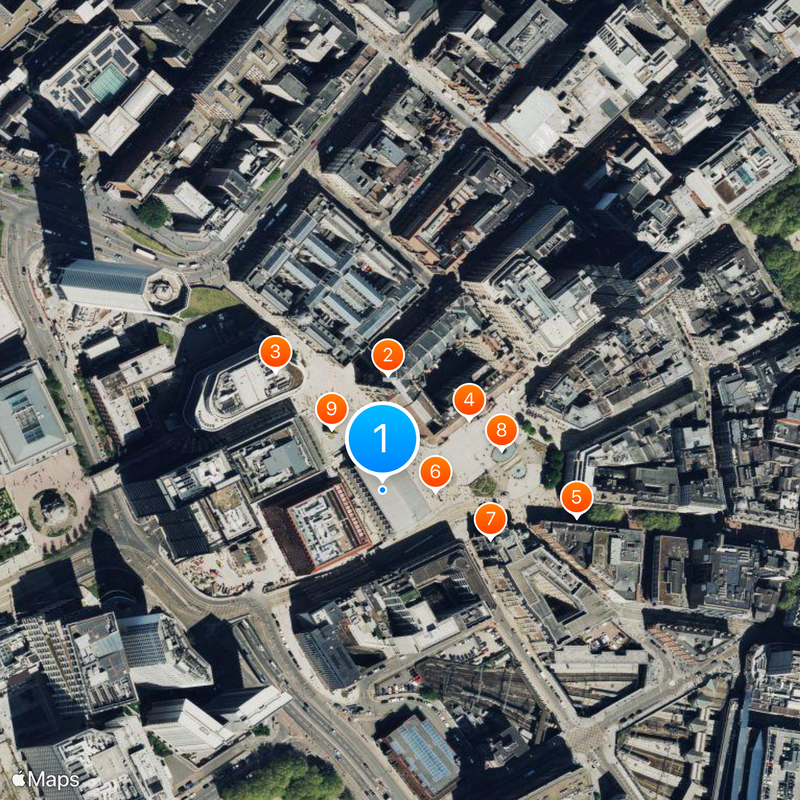Birmingham Town Hall Mappa