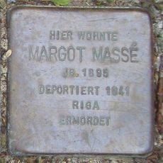 Stolperstein en memoria de Margot Massé