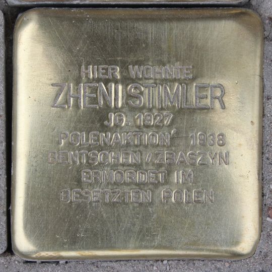 Stolperstein für Zheni Stimler
