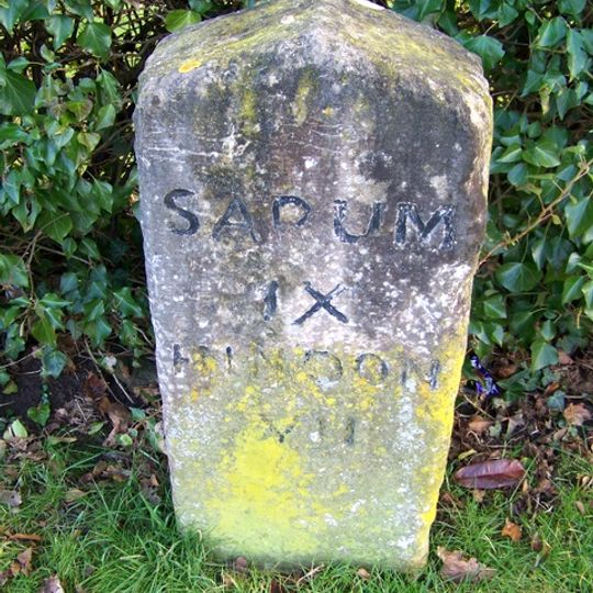 Milestone About 50 Metres West Of Dinton First School