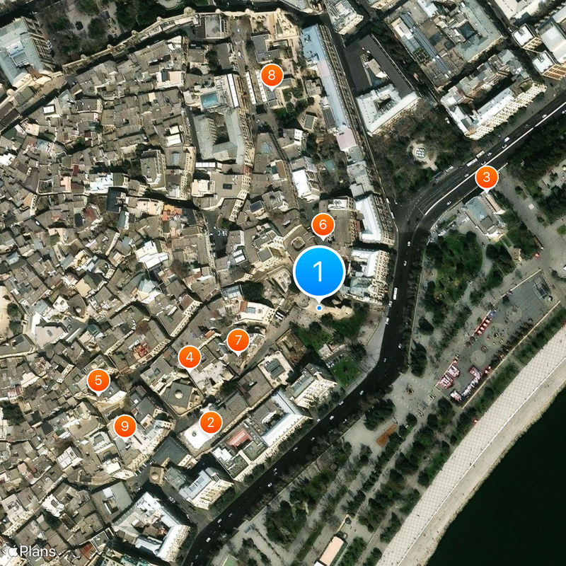 Tour de la Vierge Carte