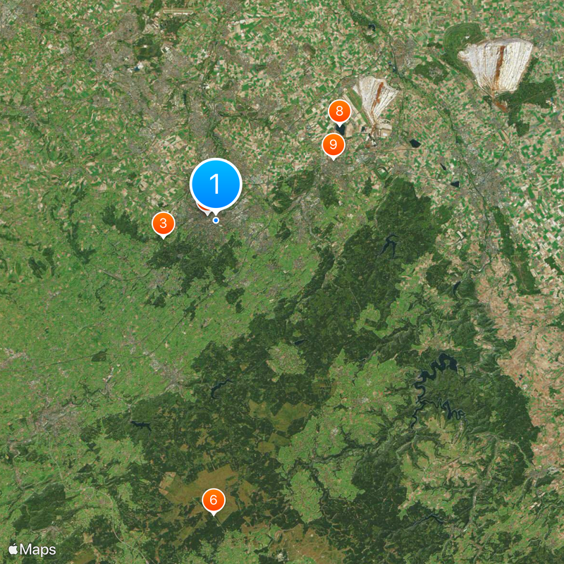 Région urbaine d'Aix-la-Chapelle Carte