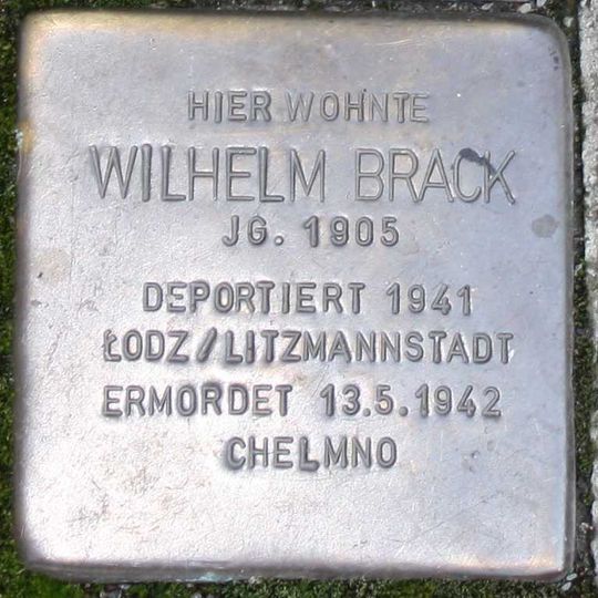 Stolperstein em memória de Wilhelm Brack