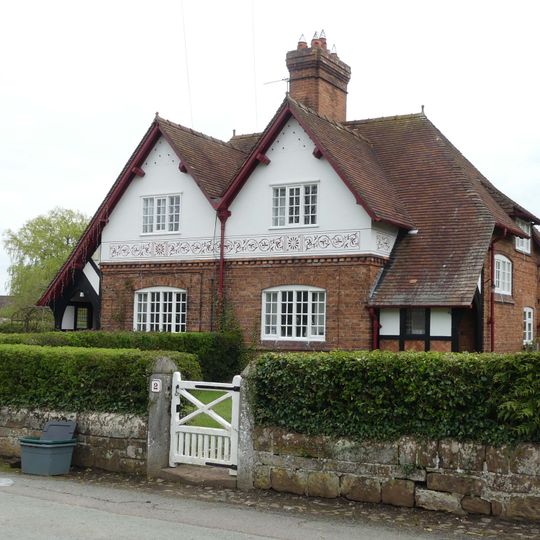 Most southern pair of cottages, north of corner of Rushmere Lane