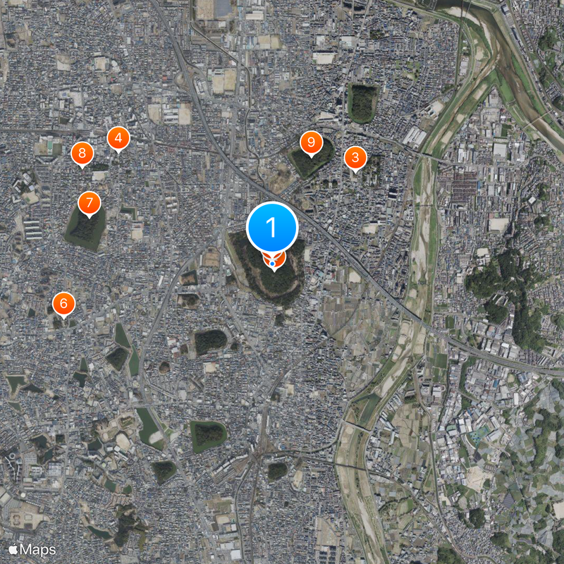 Konda Gobyōyama Kofun Mapa