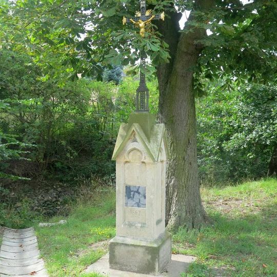 Kříž u Lučního potoka ve Velkém Újezdu