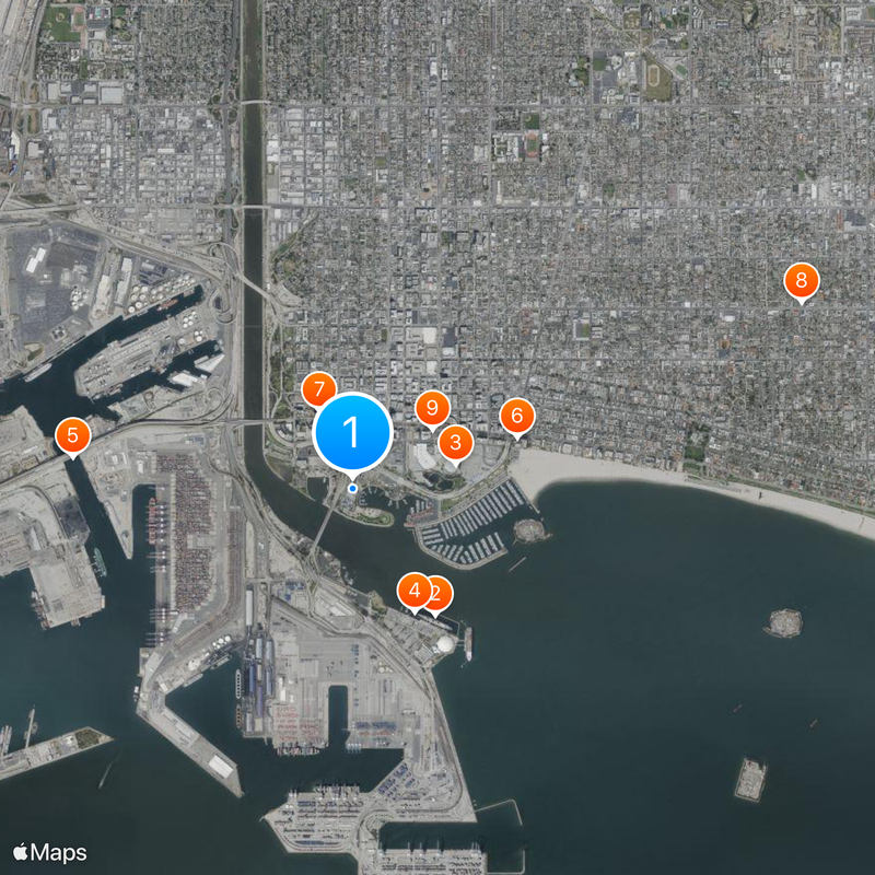 Aquarium of the Pacific Mapa