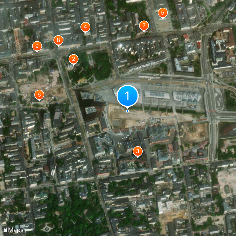 Łódź Fabryczna railway station Map