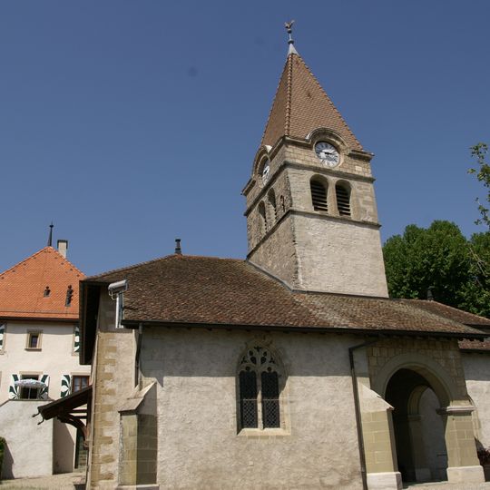 Église réformée Saint-Martin, cure et maison forte