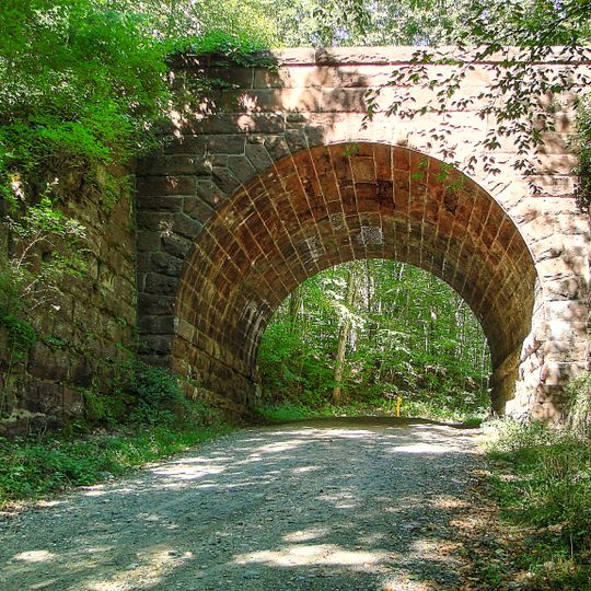 River Road Stone Arch Railroad Bridge