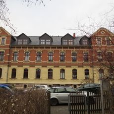 Doppelmietshaus mit Vorgarten und Einfriedung Zinzendorfstraße 13; 15