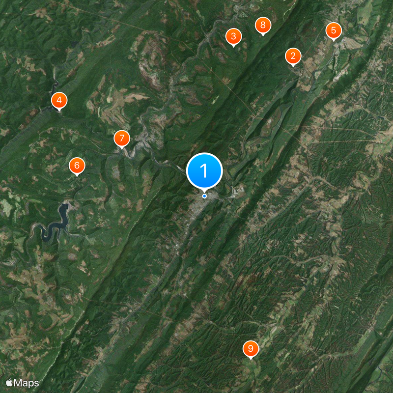 Keyser Map