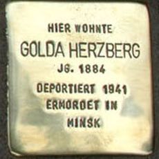 Stolperstein dedicated to Golda Herzberg