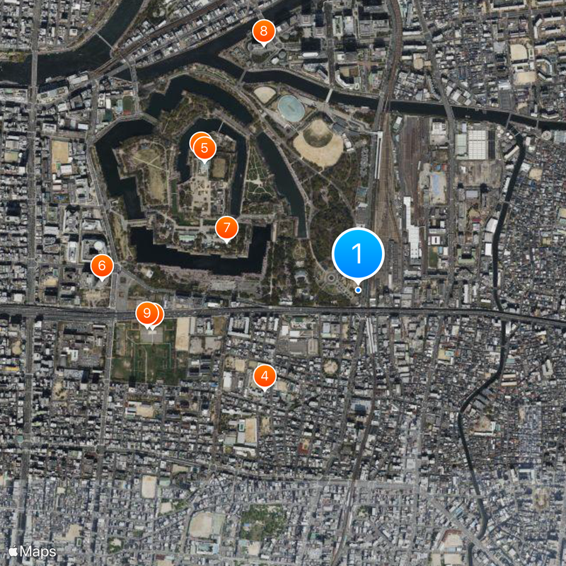 Morinomiya Station Map
