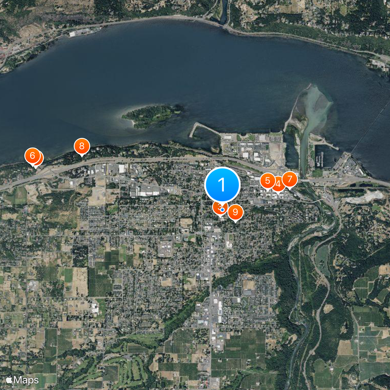 Hood River Mapa